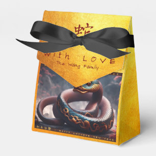 Caja Para Regalos Madera china de Año Nuevo de la Serpiente 2025 TFB