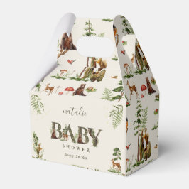 Caja Para Regalos Madera silvestre vegetación de los animales de bos