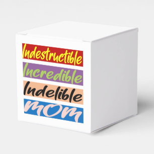 Caja Para Regalos Madre Indestructible, Increíble, Indelible
