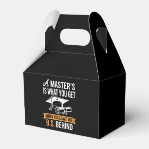 Caja Para Regalos Maestría MBA Grado de Maestría Graduación 