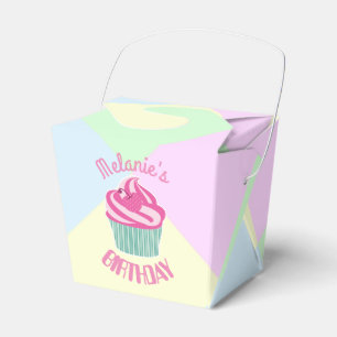 Caja Para Regalos Magdalena rosada de encargo del cumpleaños