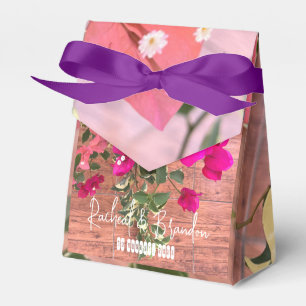Caja Para Regalos magenta naranja romance buganvillea paperflower