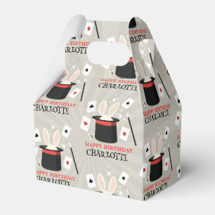 Caja Para Regalos Magic Show Magician Kids Birthday Custom Name