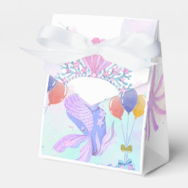 Caja Para Regalos Magical  Mermaid Birthday Invitation Card