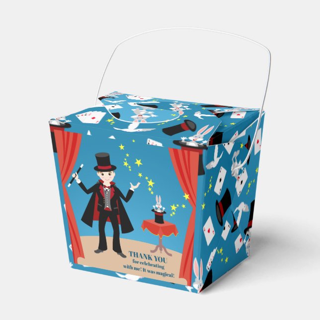 Caja Para Regalos Magician Boy Show Birday Party (Front Side)