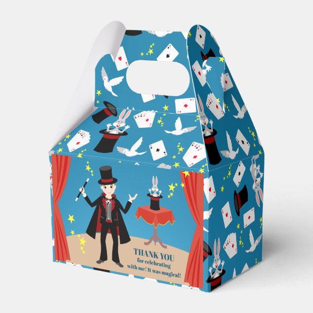 Caja Para Regalos Magician Boy Show Birday Party (Front Side)