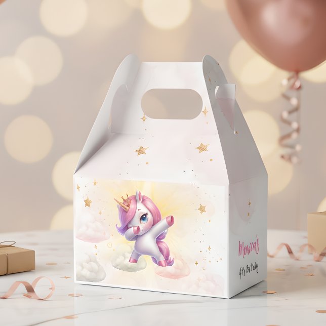 Caja Para Regalos Magnífica magia rosa de los niños unicornio cumple (Subido por el creador)