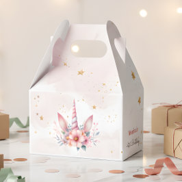 Caja Para Regalos Magnífica magia rosa unicornio niños cumpleaños