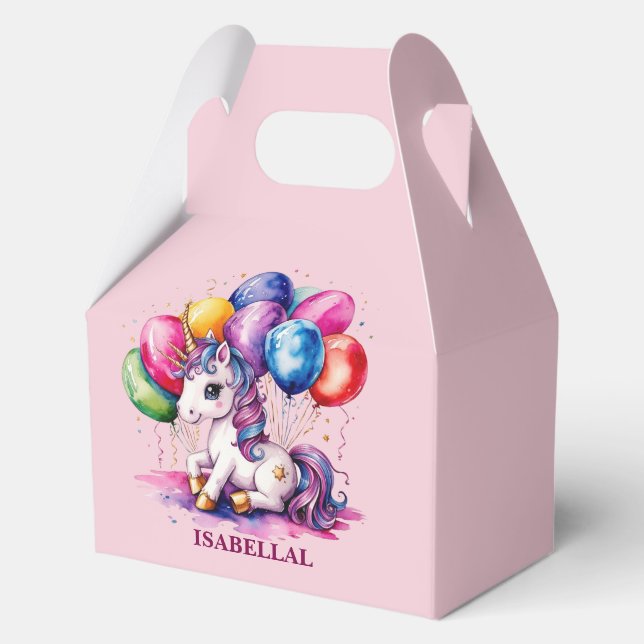 Caja Para Regalos Magnífica princesa de unicornio lindo niños de cum (Anverso)
