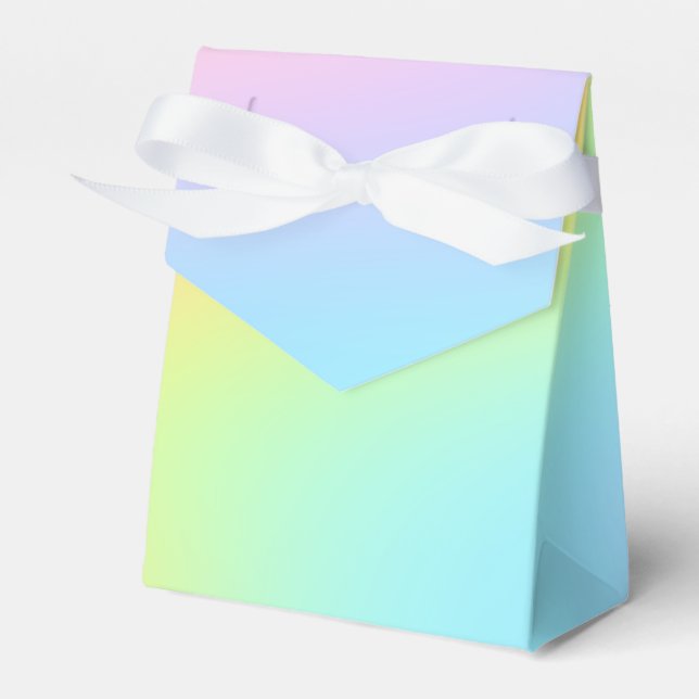 Caja Para Regalos Magnífico Boda del arcoiris Pastel (Front Side)