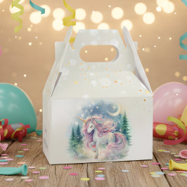 Caja Para Regalos Magnífico cumpleaños de niños de unicornio