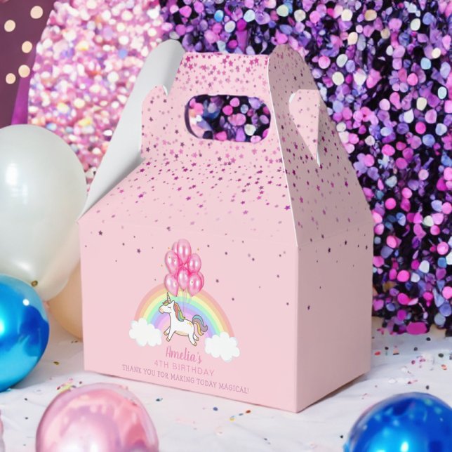 Caja Para Regalos Magnífico Día del Arcoiris de Unicornio Rosa Graci (Subido por el creador)