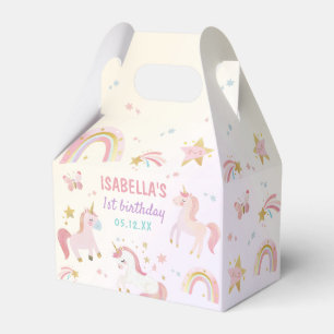 Caja Para Regalos Magnífico Pastel Unicornio Fiesta de Cumpleaños de