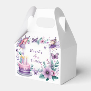 Caja Para Regalos Magnifico Purple Fairy garden - Cumpleaños