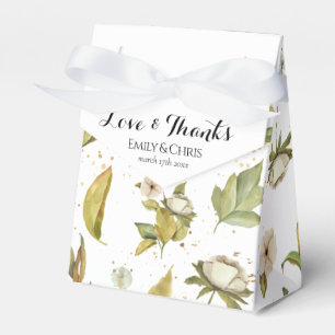 Caja Para Regalos Magnolia Blossoms Elegante vegetación violeta