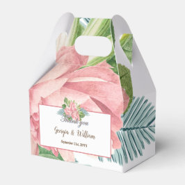 Caja Para Regalos Magnolia Lilies Bouquet Favor Box