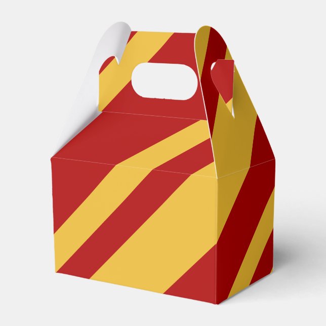 Caja Para Regalos Mago Red and Gold Gable (Front Side)