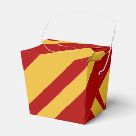 Caja Para Regalos Mago Rojo y Dorado Para Llevar
