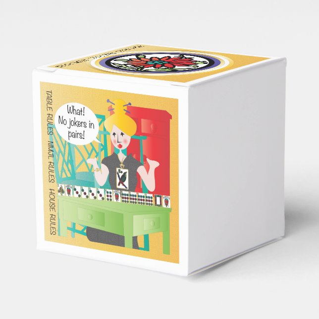 Caja Para Regalos Mah Jongg dice no bromas (Costado Anverso)
