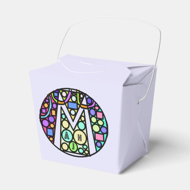 Caja Para Regalos Mah Jongg Mosaic Favor Boxes (Front Side)