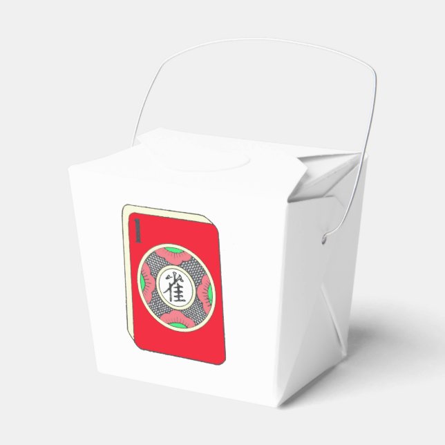 Caja Para Regalos Mah Jongg One Dot Tile FavBox (Front Side)