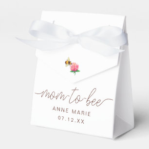 Caja Para Regalos Mamá en abeja, tema de abeja de burbujas