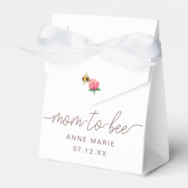 Caja Para Regalos Mamá en abeja, tema de abeja de burbujas (Front Side)