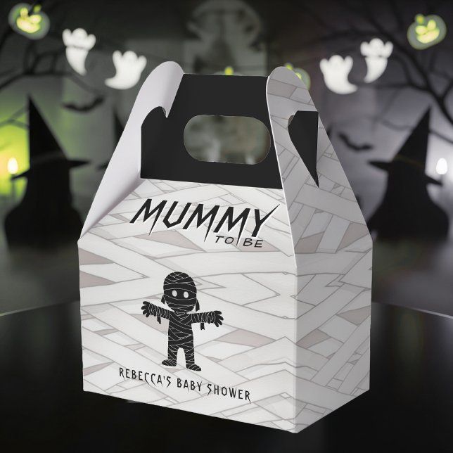 Caja Para Regalos Mamá será Baby Shower de Halloween (Mummy to Be Halloween Baby Shower Favor Boxes
)