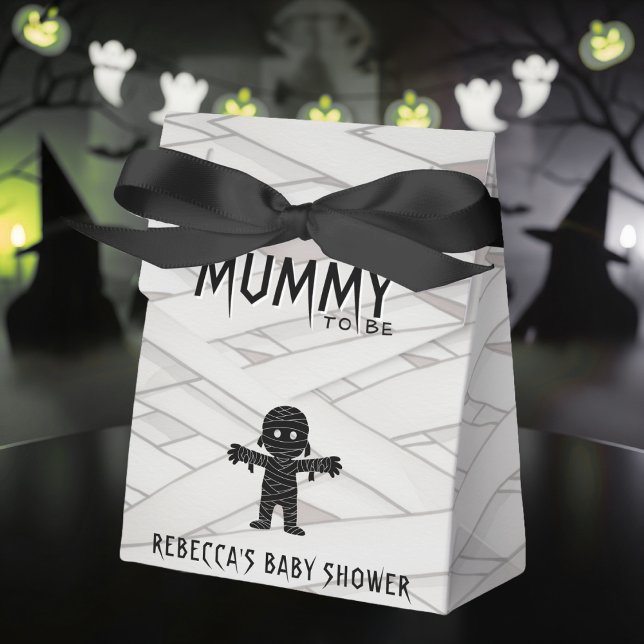 Caja Para Regalos Mamá será Baby Shower de Halloween (Mummy to Be Halloween Baby Shower Favor Boxes
)