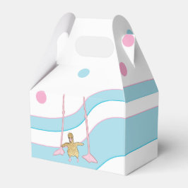 Caja Para Regalos Mamá y bebé de Baby Shower Flamingo