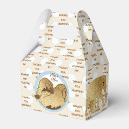 Caja Para Regalos Mamá y bebé elefantes de Baby Shower