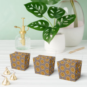 Caja Para Regalos Mandala de sol celeste