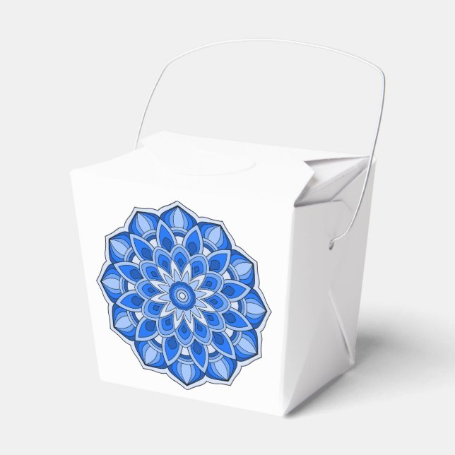 Caja Para Regalos Mandala en azul (Front Side)