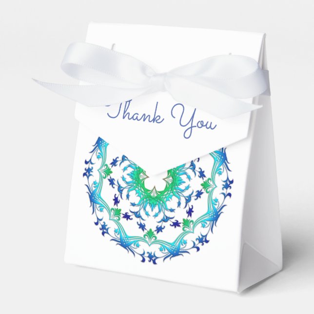 Caja Para Regalos Mandala floral étnica. (Front Side)