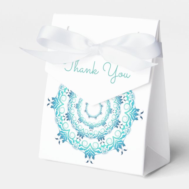 Caja Para Regalos Mandala floral étnica. (Front Side)