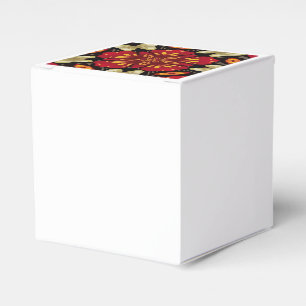 Caja Para Regalos Mandala tropical de las flores y de las mariposas