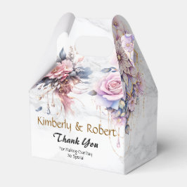 Caja Para Regalos Mandalas Florales Etéreas en Elegancia Suave Paste