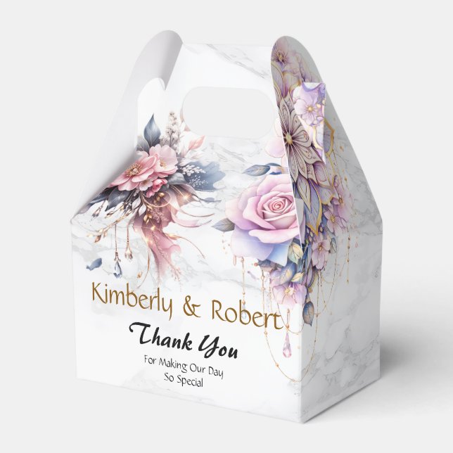 Caja Para Regalos Mandalas Florales Etéreas en Elegancia Suave Paste (Front Side)