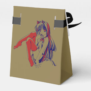 Caja Para Regalos Manga americana Neko Catgirl Kawaii Anime
