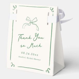 Caja Para Regalos Mano caprichosa dibuja ducha verde de novia