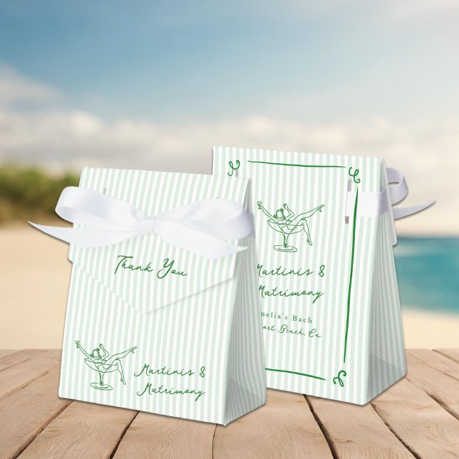 Caja Para Regalos Mano caprichosa dibujó martinis verdes y madurez (Subido por el creador)