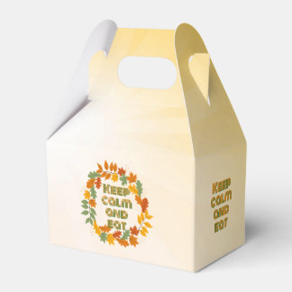Caja Para Regalos Mantén la calma y come