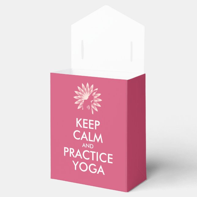 Caja Para Regalos Mantener la calma y practicar yoga (Abierto)