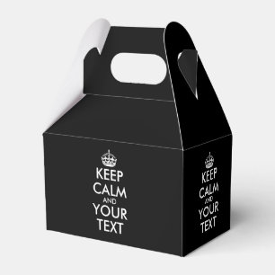 Caja Para Regalos Mantenga la calma y continúe - cree el suyo propi