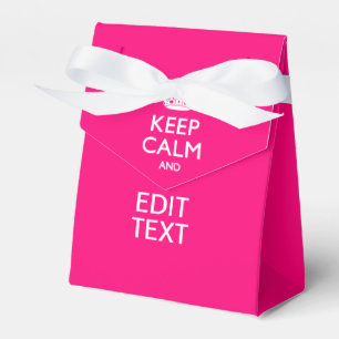 Caja Para Regalos MANTENGA LA CALMA Y TOME SU Texto en ROPA