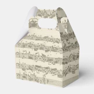 Caja Para Regalos Manuscrito de música Bach 2Cello Suite
