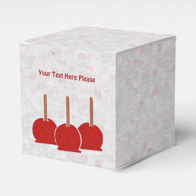 Caja Para Regalos Manzanas de caramelo (Costado Anverso)