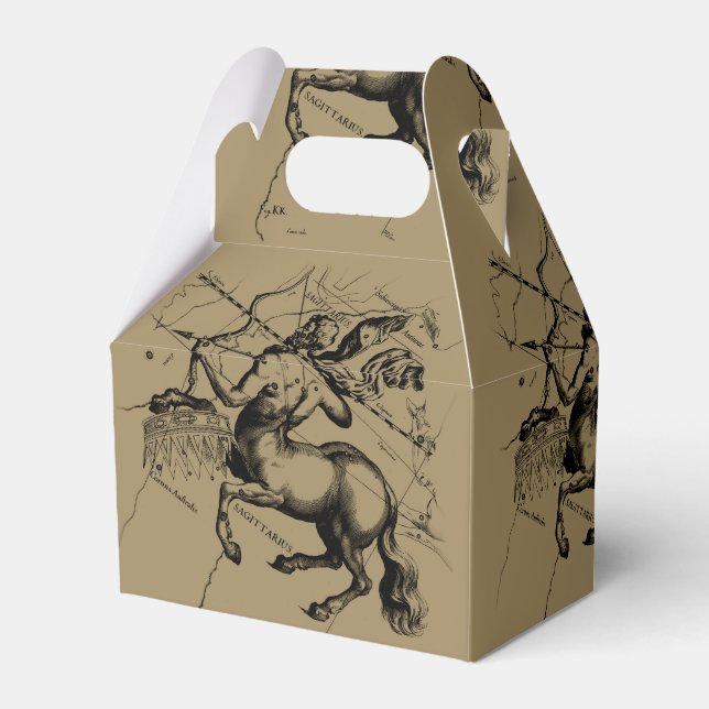 Caja Para Regalos Mapa de constelación de Sagittarius Hevelius 1690 (Reverso)