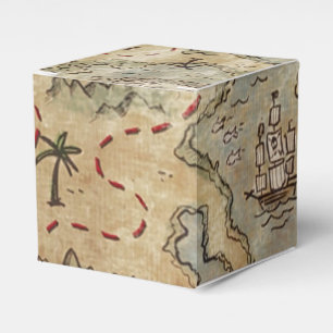 Caja Para Regalos Mapa del tesoro