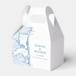 Caja Para Regalos Mapa elegante de Rehoboth Beach Delaware